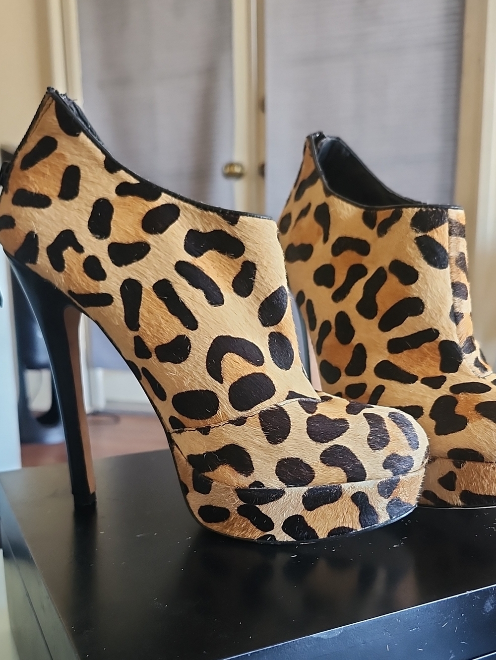 House Of Harlowe 1960 "Natalia" Platform Stiletto Ankle Boots Size 8